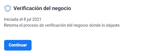 Verifica tu negocio en Facebook Business Manager