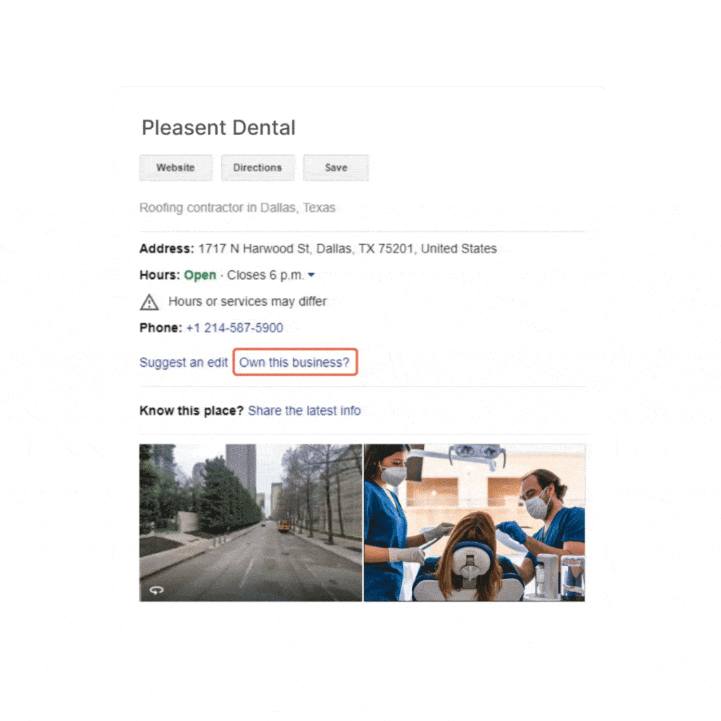 Google My Business - Reclamar perfil - Own this business