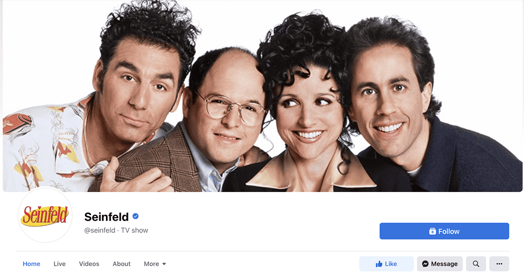 Seinfeld Facebook Page