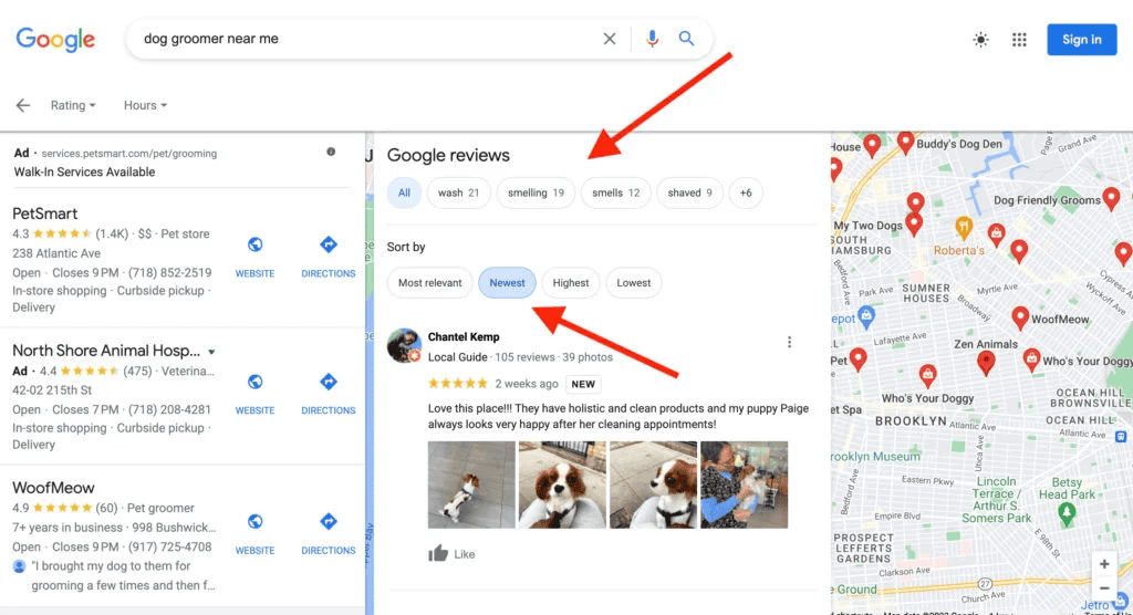 Reseñas de Google