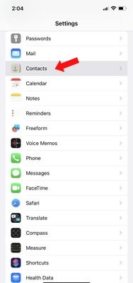 Paso 2: Eliminar la cuenta de Google en iPhone
