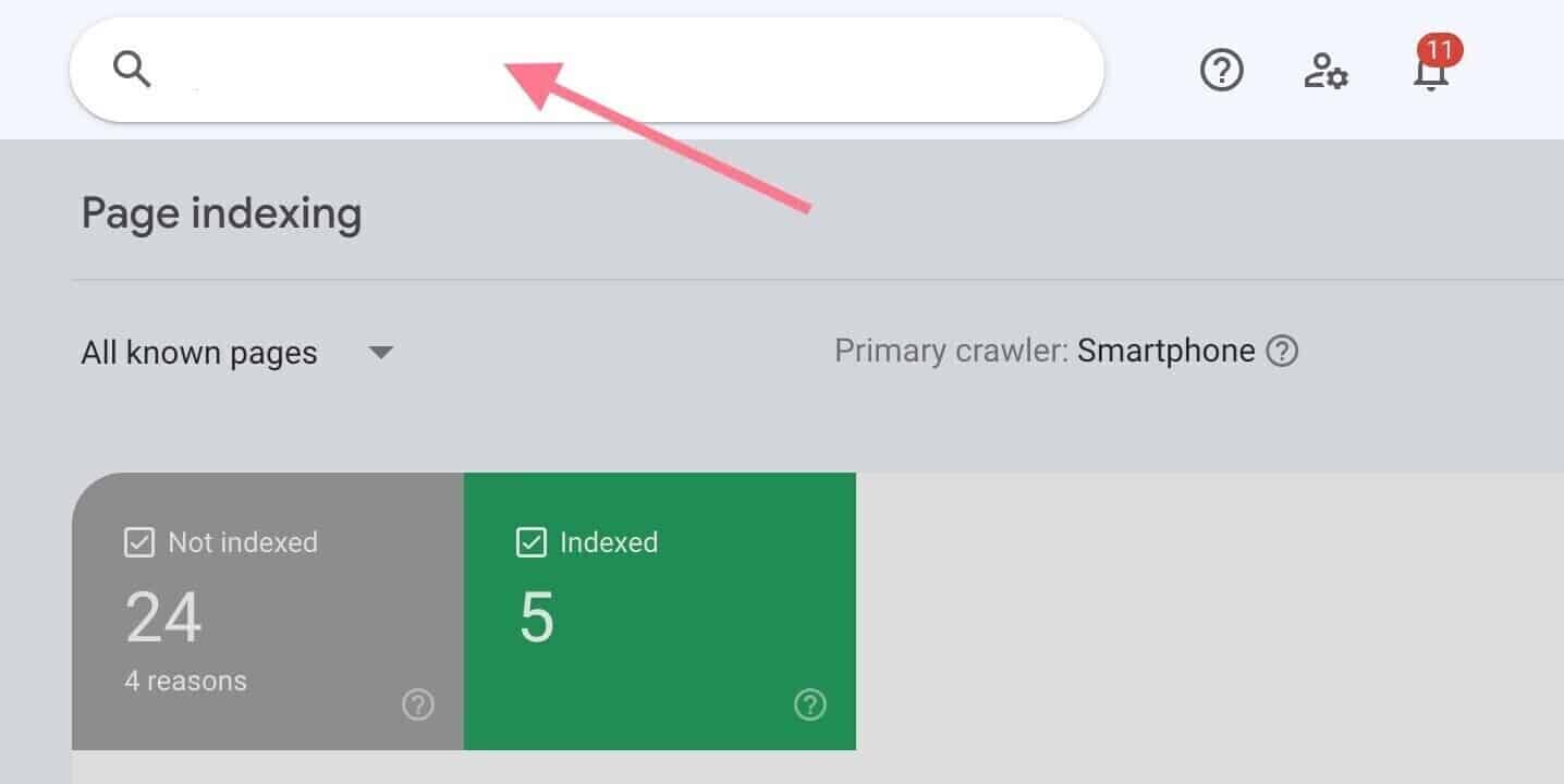 Ingresar URL para indexar